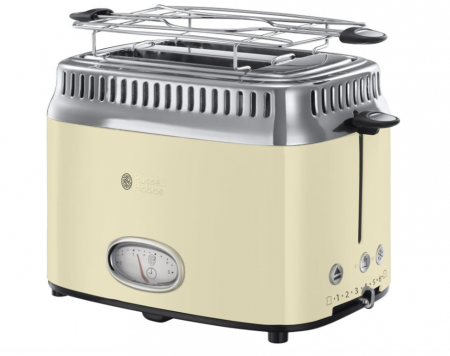 Electrocasnice & Climatizare - Prajitor de paine Russell Hobbs 21682-56 Retro Vintage 1300W, Crem