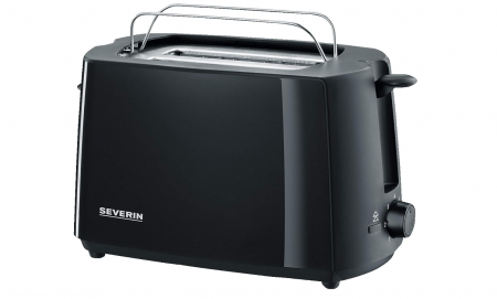Electrocasnice pentru Bucatarie - Prajitor de pâine SEVERIN 700 W, 2 felii, negru, AT 2287