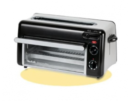 Prajitor de paine si cuptor Tefal TL 6008 Toast n Grill 2 în 1, 1300W, Negru [9]