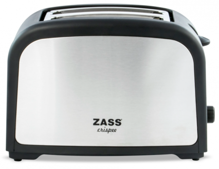 Produse RESIGILATE Zass, Sero si Trisa - Prajitor de paine Zass ZST 02, 750W, 2 felii, Tavita frimituri, Finisaj inox
