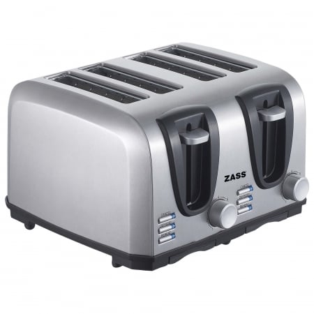 Produse RESIGILATE Zass, Sero si Trisa - Prajitor de paine Toaster pentru 4 felii Zass ZST 09