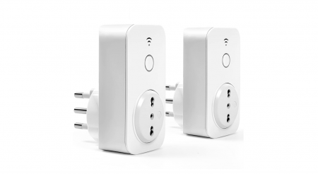 Produse complementare iluminat - Priză inteligentă WiFi Meross 16A Monitorizare inteligentă a energiei, 240V, 3840W, pachet de 2