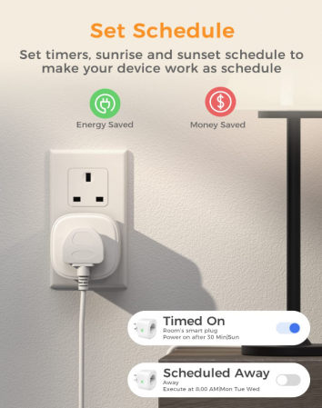 Priză inteligentă WiFi Refoss, compatibil cu Apple HomeKit, Alexa și GoogleHome [2]
