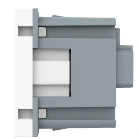 Priză simplă cu împământare Livolo, 2 module, alb [2]