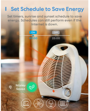 Priza Smart Meross WiFi, comutator WiFi universal [2]