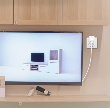 Priză Wi-Fi inteligentă Tenda Beli SP, control vocal, alb [8]