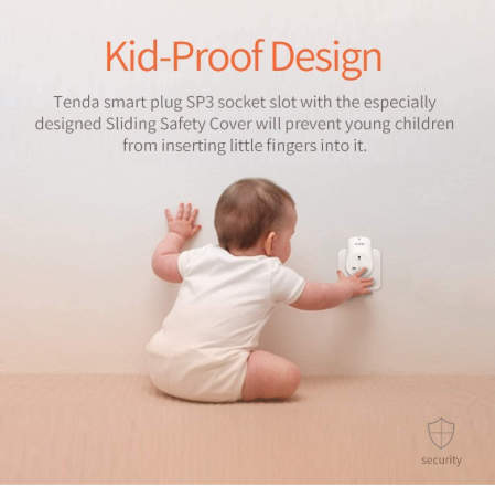 Priză Wi-Fi inteligentă Tenda Beli SP, control vocal, alb [7]