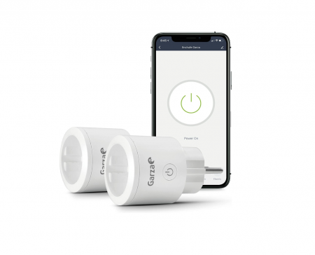 Produse complementare iluminat - Prize Wi-Fi inteligente Garza SmartHome compatibile cu Alexa, iOS și Google Home, aplicație mobila și control vocal