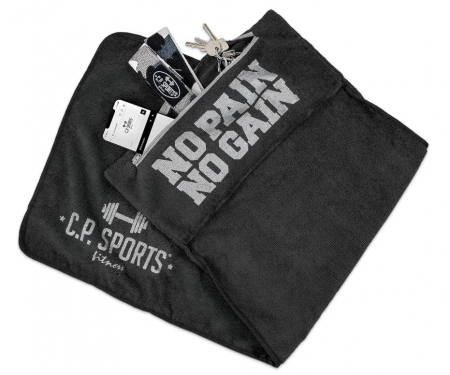 Prosop de sala din microfibra C.P. Sports, cu buzunar, verde [4]