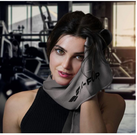 Prosop de sport din microfibră Fit-Flip, 100 x 30 cm [5]