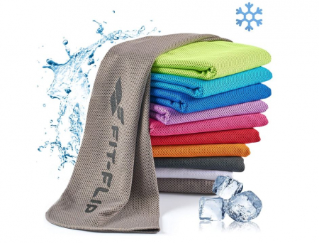 Prosop de sport din microfibră Fit-Flip, 100 x 30 cm [0]