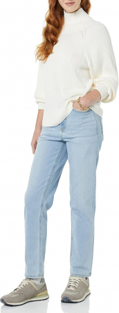 Pulover Oversized pentru femei Amazon Essentials, ultra moale, alb, L [2]