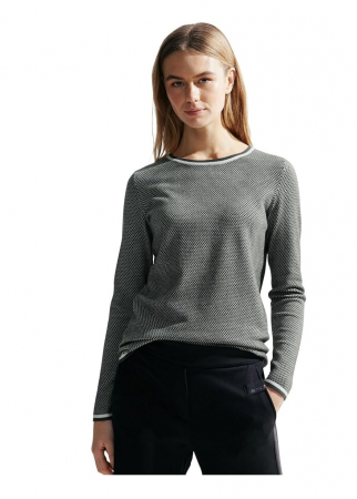 Fashion - Pulover pentru femei Cecil B302645, alb/negru, M