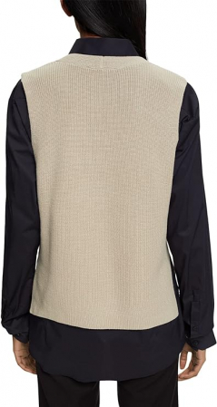 Pulover tip Vestă Esprit Collection cu decolteu în V, tricotat, Marimea S [2]