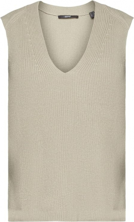 Pulover tip Vestă Esprit Collection cu decolteu în V, tricotat, Marimea S [3]