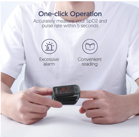 Pulsoximetru Rova, Oximetru pentru vârful degetului, Monitor de ritm cardiac [3]