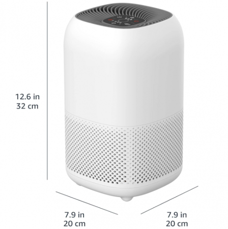 Purificator de aer Amazon Basics, până la 12 m², filtre de aer True HEPA și Advance Carbon [4]