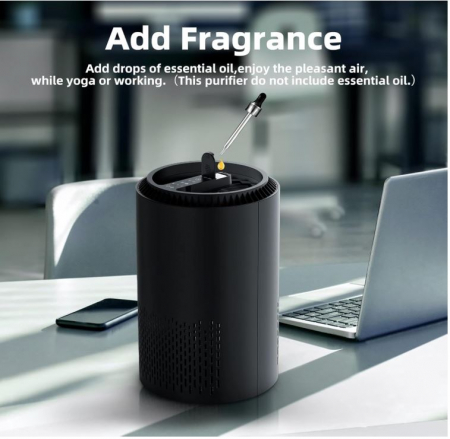 Purificator de aer CONOPU, cu temporizator si lumina de noapte, negru [7]