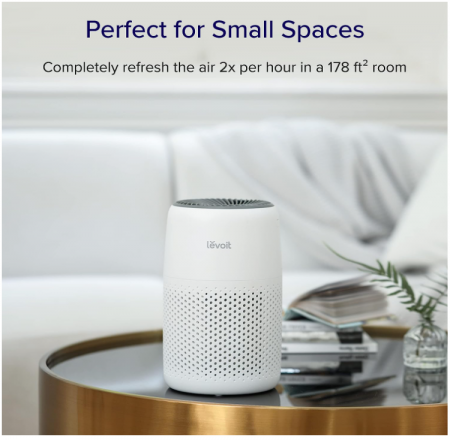 Purificator de aer LEVOIT, Filtru HEPA, cu aromoterapie, 3 viteze, 25 dB, alb [6]