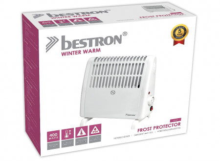 Radiator electric Bestron, aparat de incalzire cu termostat, IP24, 400 wați, alb [3]