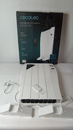 Radiator electric Cecotec ReadyWarm 800 Wi-Fi, 600 W, 4 elemente, ecran LED, telecomandă, 8 m² [1]