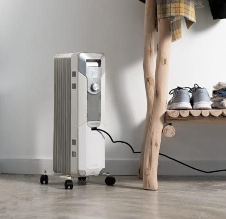 Radiator electric cu ulei Cecotec ReadyWarm 5000 Space, 5 module, consum redus, 1000 W, 3 nivele, alb, 12 m² [1]
