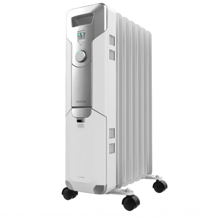 Aparate incalzire aer - Radiator electric cu ulei Cecotec ReadyWarm 7000 Space. 7 module, consum redus, 1500 W, 3 niveluri, 15 m2