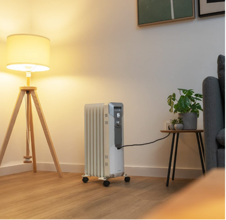 Radiator electric cu ulei Cecotec ReadyWarm 7000 Space. 7 module, consum redus, 1500 W, 3 niveluri, 15 m2 [1]