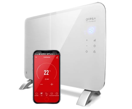 Climatizare & sisteme de incalzire - Radiator electric din sticlă Gridinlux Homely Wifi Warm 1000W, convector