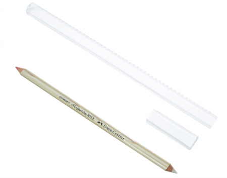 Radiera tip Creion Faber-Castell 185712 Double Ended Perfection Eraser, bej [2]