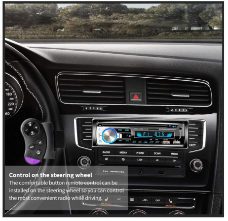 Radio auto Lifelf, 4 x 65W, FM/AM/MP3 Player, 2 x USB, AUX Audio [7]