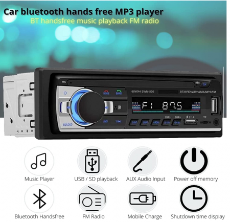 Radio de mașină NK cu Bluetooth 4.0 [4]