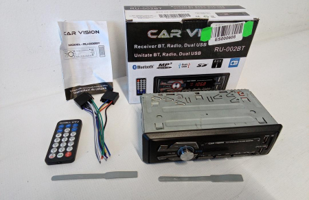 Radio MP3 Player auto Car Vision RU-002BT, Bluetooth, USB, SD, Aux, 4x45W, iluminare rosu [1]