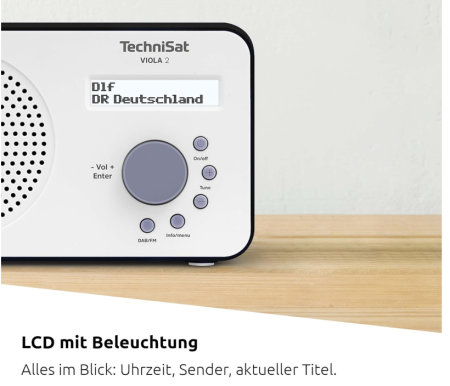 Radio portabil TechniSat Viola 2 cu internet, alb/negru [5]