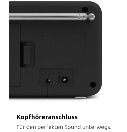 Radio portabil TechniSat Viola 2 cu internet, alb/negru [6]