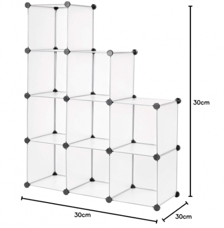 Raft pentru pantofi Dibea, organizator cu 9 compartimente [7]