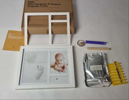 Ramă foto și kit amprentă mânuță și picioruș KeaBabies, set amintiri [1]