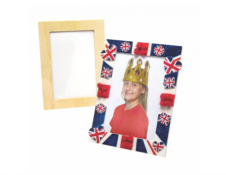 Decoratiuni - Rame foto din lemn Baker Ross ET128, pachet de 4, pentru a fi decorate, pictate de copii