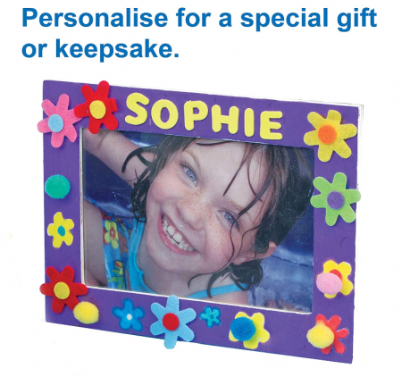 Rame foto din lemn Baker Ross ET128, pachet de 4, pentru a fi decorate, pictate de copii [6]