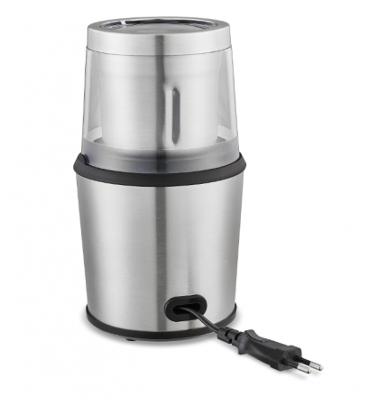 Rasnita de cafea Zass ZCG 10, Putere 200W, Sistem 2 in 1 pentru cafea si condimente, Capacitate 85g, Inox [3]