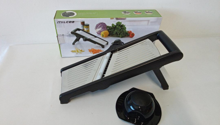 Razatoare, Mandolina de feliat multifunctional MILcea, din Otel inoxidabil, grosime 1 - 9 mm [1]