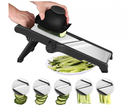 Razatoare, Mandolina de feliat multifunctional MILcea, din Otel inoxidabil, grosime 1 - 9 mm [0]