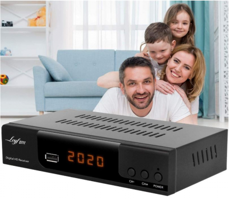 Receptor digital pentru televiziune digitala prin cablu Hd-line, DVB-C, negru [6]