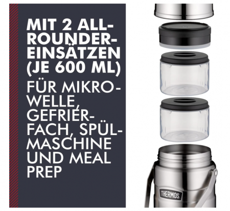 Recipient izolat termic pentru alimente Thermos King JAR 1,20 L, oțel inoxidabil [3]