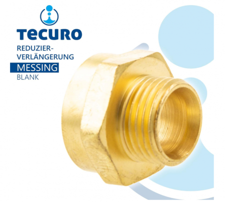 Reductie alama TECURO 1/2" filet exterior, 3/4" filet intern [2]
