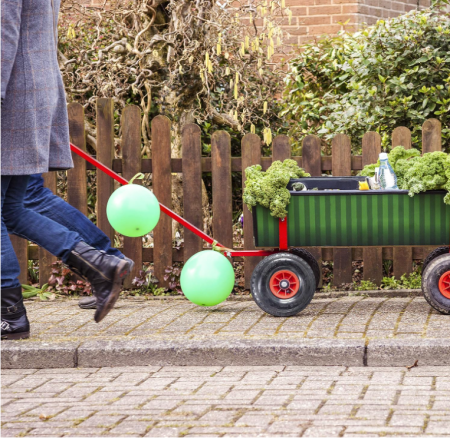 Relaxdays 2x anvelope cu camera pentru carucior transport marfa, roaba 3.00-4" , 125 kg, 260x85mm [4]