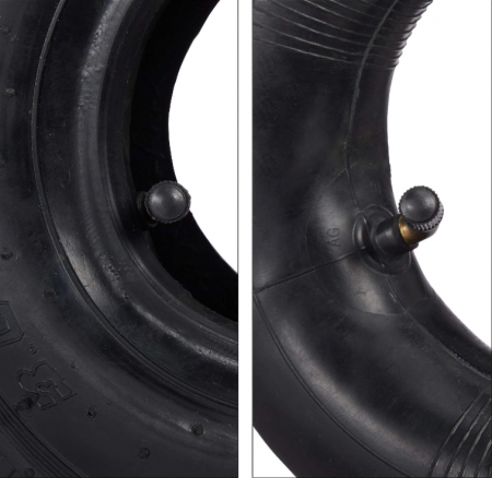 Relaxdays 2x anvelope cu camera pentru carucior transport marfa, roaba 3.00-4" , 125 kg, 260x85mm [5]