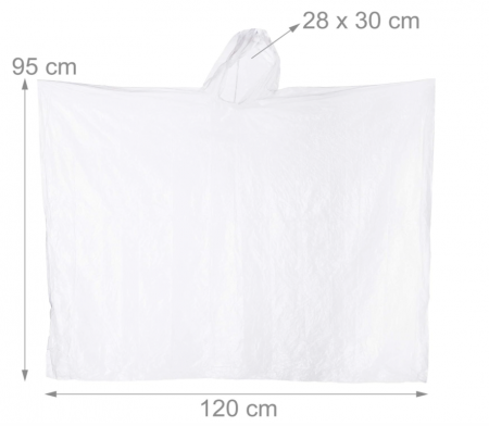 Relaxdays Set 9 pelerine de ploaie de unică folosință, cu glugă, pentru adulți [3]
