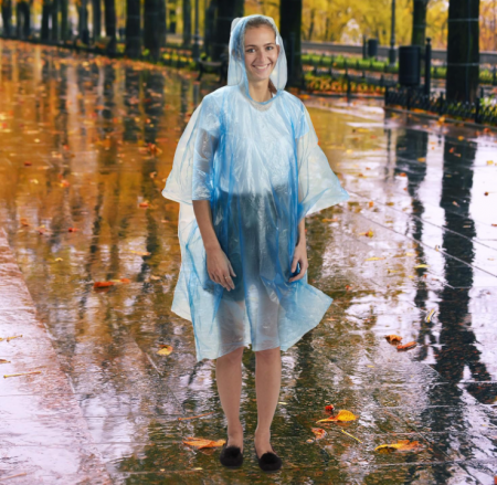 Relaxdays Set 9 pelerine de ploaie de unică folosință, cu glugă, pentru adulți [1]