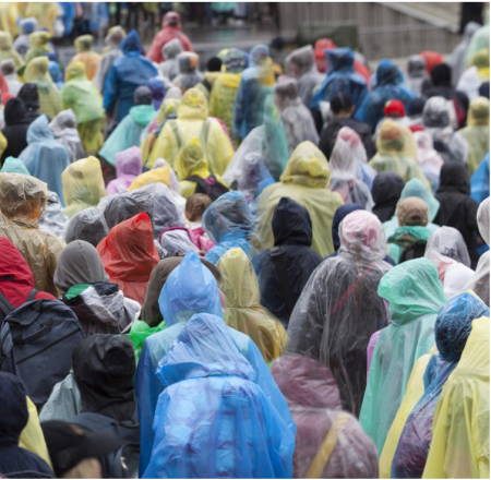 Relaxdays Set 9 pelerine de ploaie de unică folosință, cu glugă, pentru adulți [4]